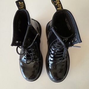 Dr. Martens Black Patent Leather Boots